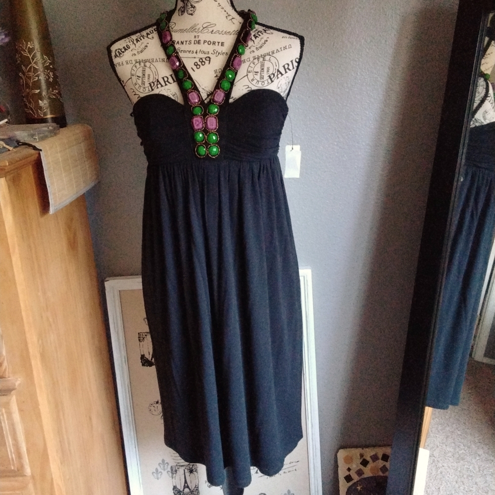 Single brand Strapless/halter cotton summer dress NWT